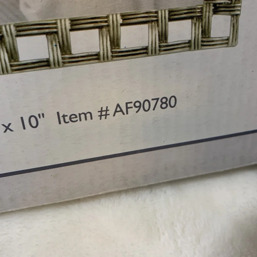 Sixtrees 8x10 Pewter Weave Large‎ Metal Picture Photo Frame New With Open Box